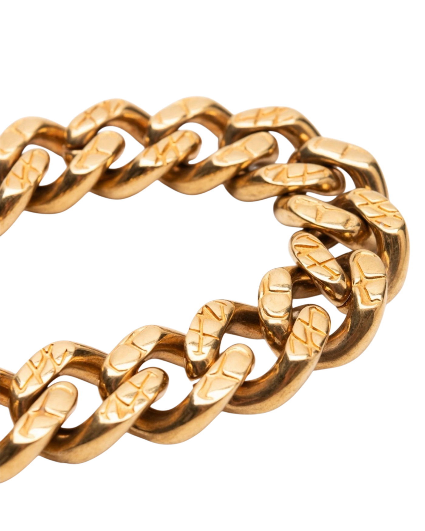 Celine Triomphe Gourmette Bracelet in Gold