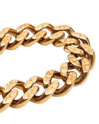 Celine Triomphe Gourmette Bracelet in Gold