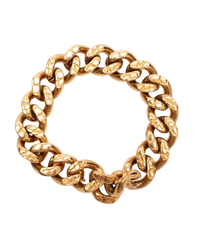 Celine Triomphe Gourmette Bracelet in Gold
