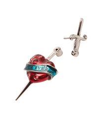 Jean Paul Gauilter Heart and Sword Earrings