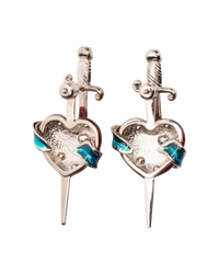 Jean Paul Gauilter Heart and Sword Earrings