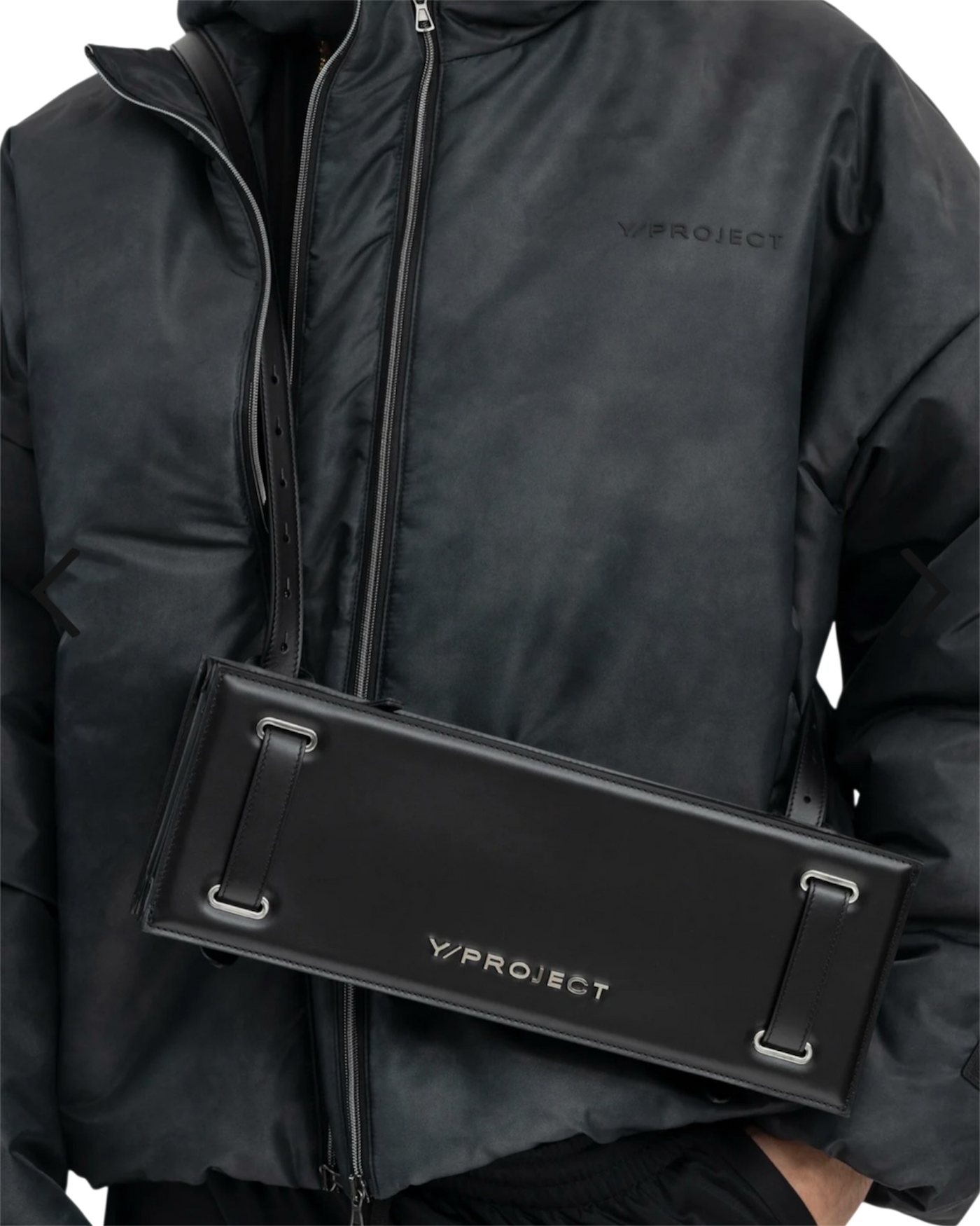 Y/Project Accordion Shoulder Bag — Black