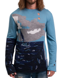Off-White Destroyed Landscape Jumper