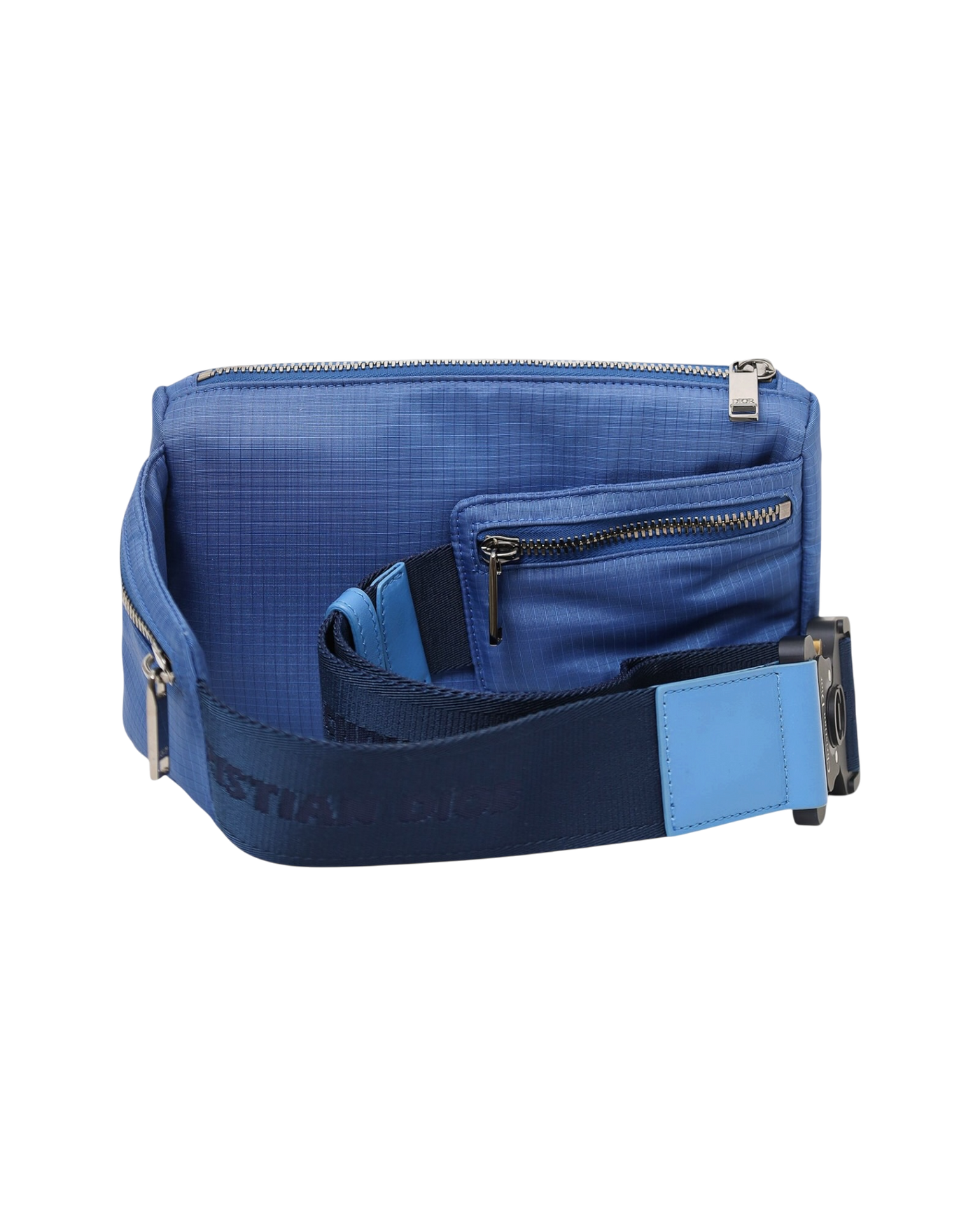 Dior Saddle Universe Body Bag — Blue Nylon