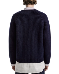 Maison Margiela Navy Layered Three-Piece Sweater