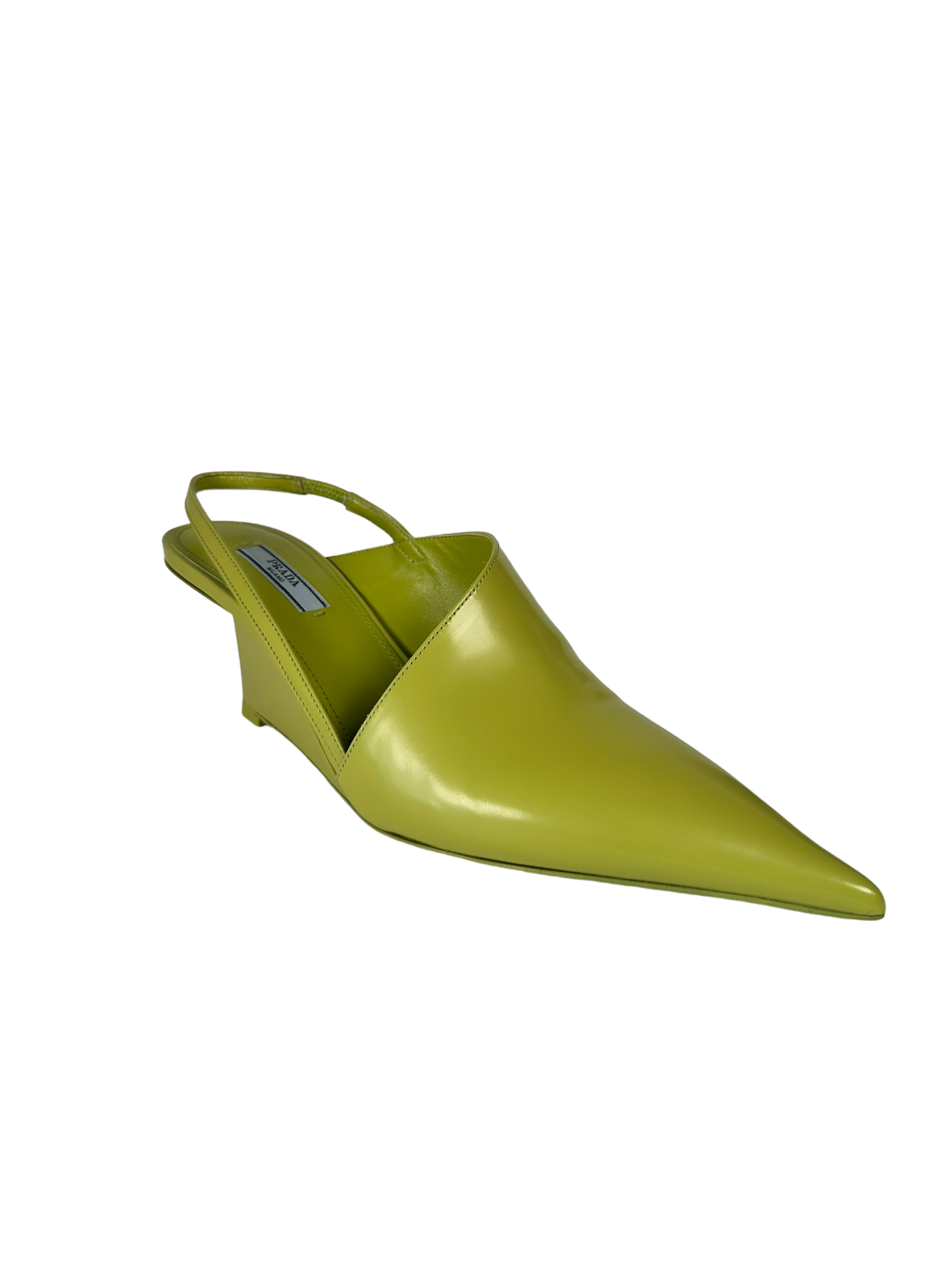 Prada Pointed Toe Slingback Pumps