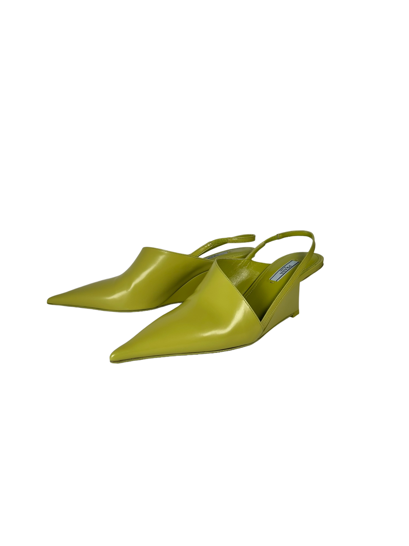 Prada Pointed Toe Slingback Pumps