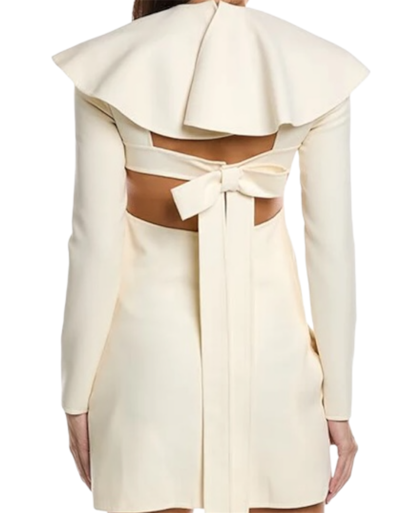 Valentino Ruffle Collar Sheath Dress