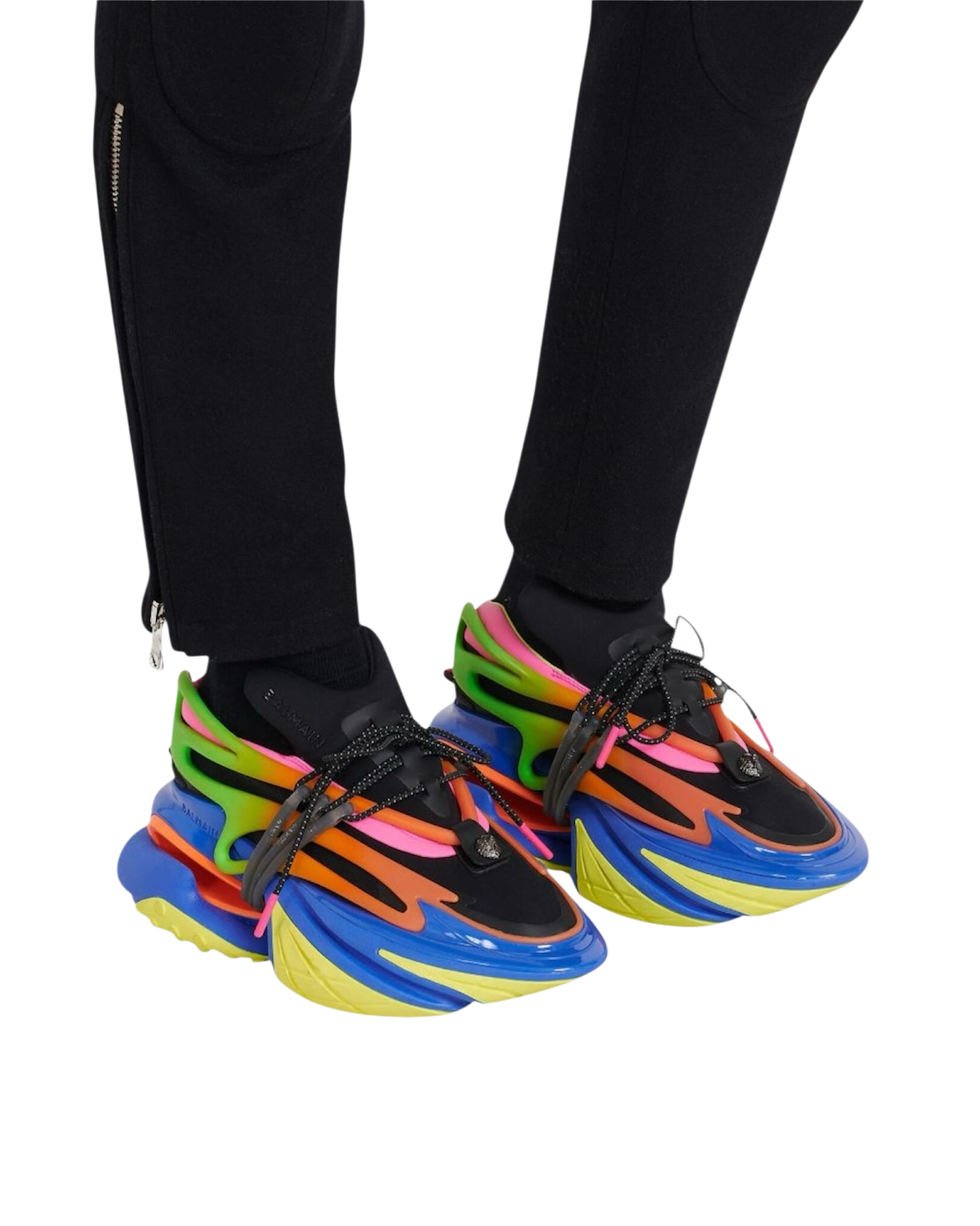 Balmain Multicolor Low-Top Unicorn Sneakers