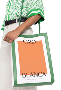 Casablanca Casa Tote Bag in Yellow Canvas