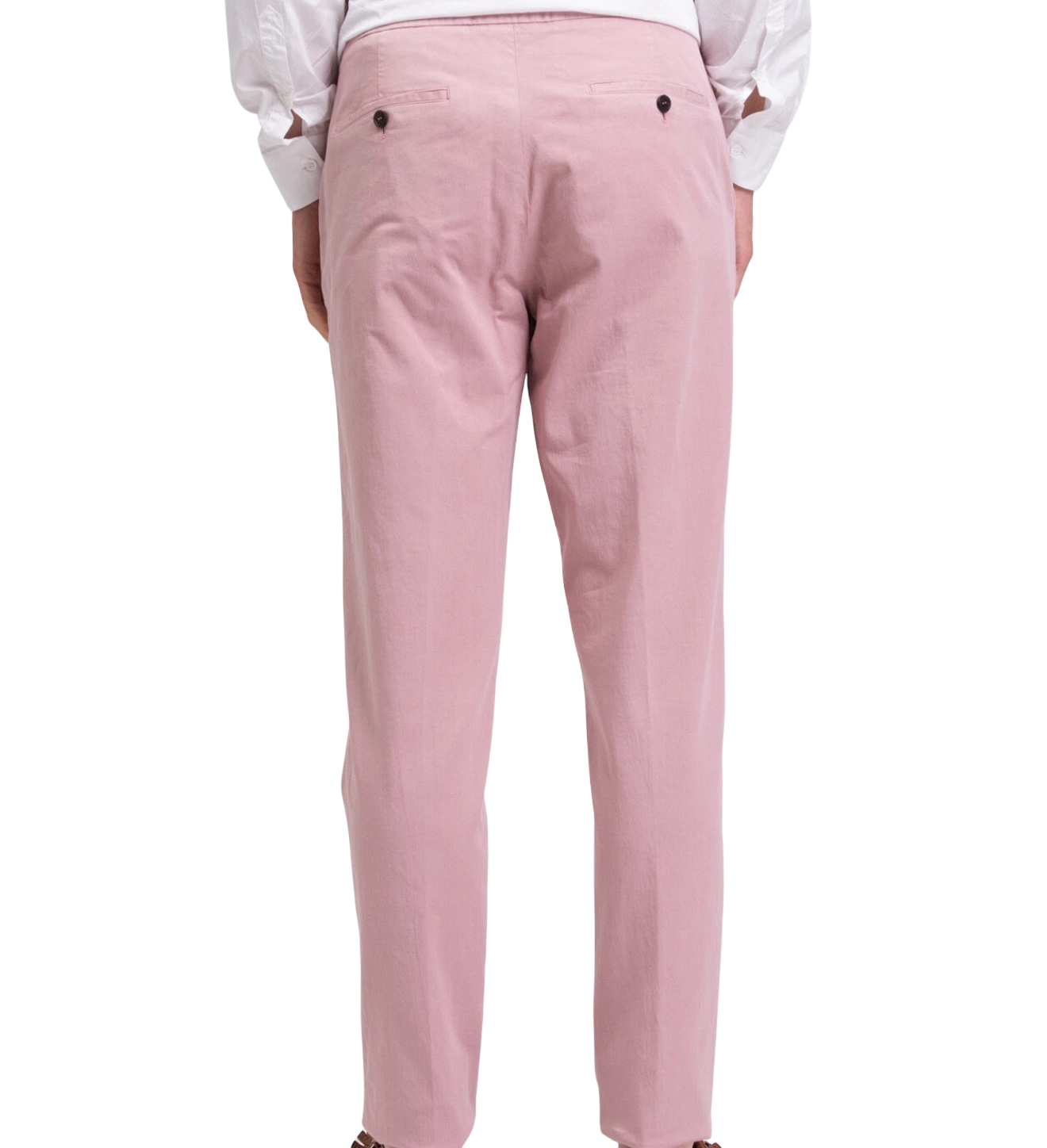 Ermenegildo Zegna URI06 Drawcord Dress Trousers in Pink