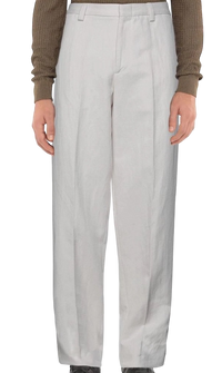 Zegna ZZE309 Technical Cotton Trousers in Grey