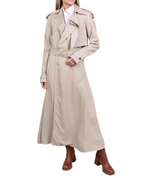 Bottega Veneta Fall 2020 Leather and Twill Multiway Trench Coat