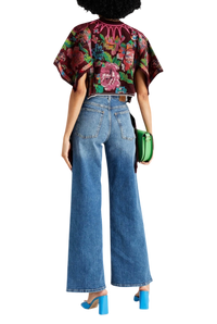 Valentino Garavani Arazzo Floral Wool & Cashmere-Blend Crop Sweater