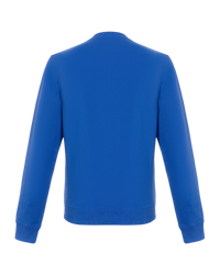 Loewe Anagram Embroidered Cotton Sweatshirt — Blue, XL