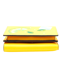 Loewe Cocktail Trifold Wallet in Lemon/Tan