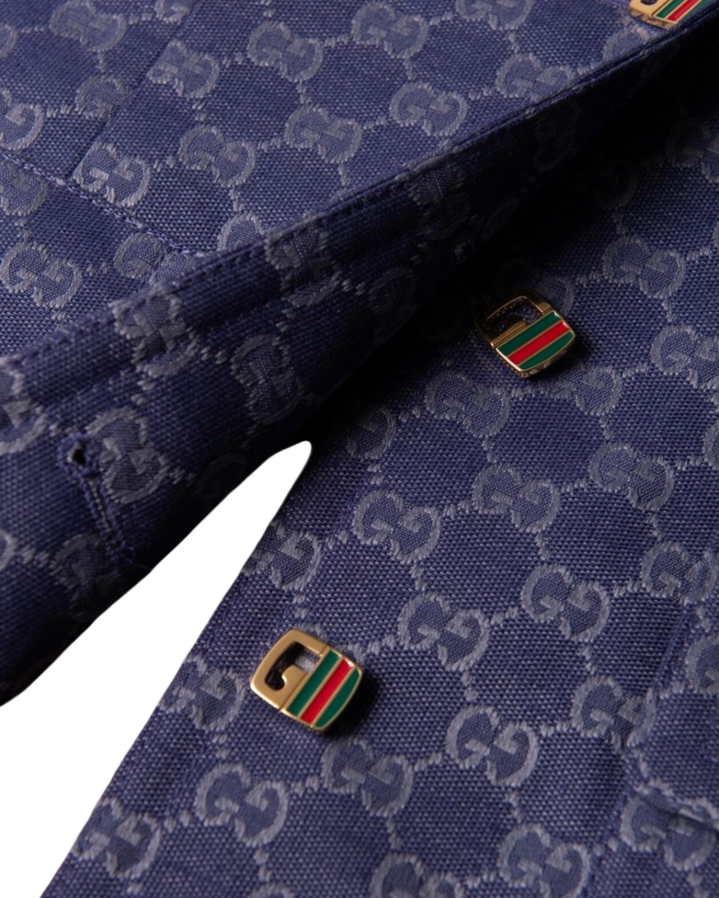 Gucci Interlocking GG Canvas Dress Jacket in Blue