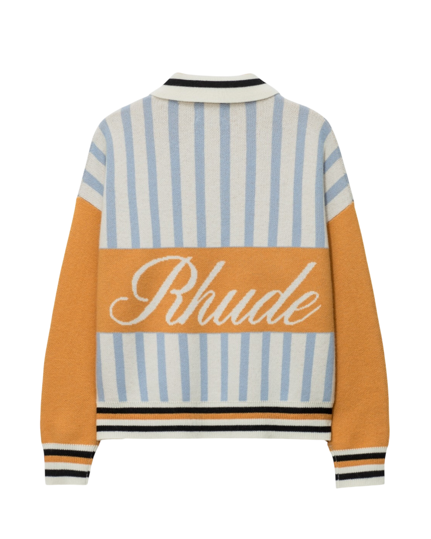 Rhude Amber Knit Rugby Polo Shirt