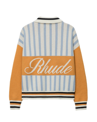 Rhude Amber Knit Rugby Polo Shirt