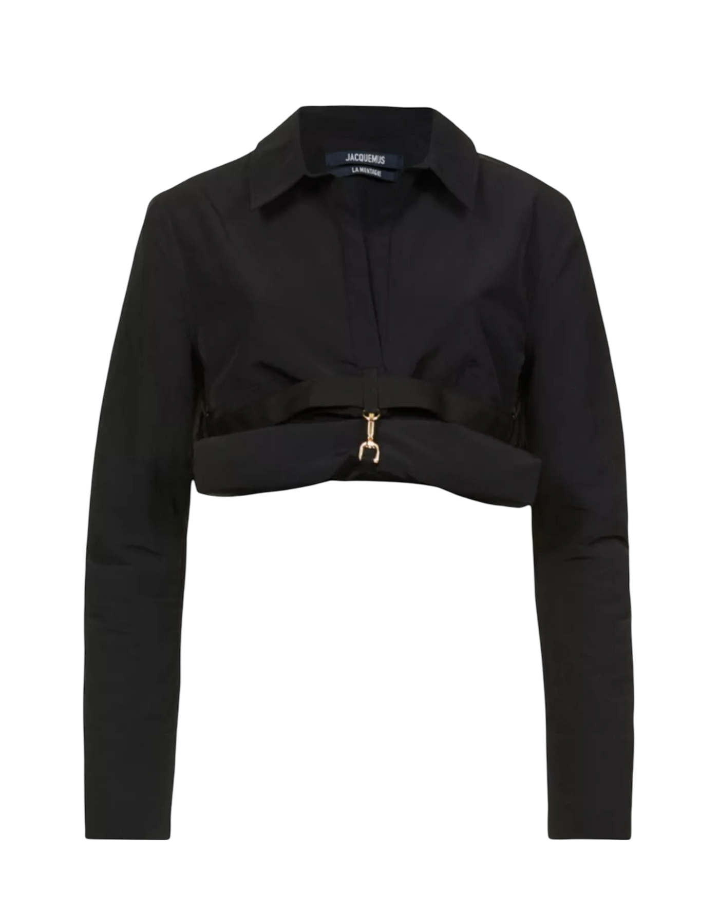 Jacquemus La Chemisa Terra Cropped Rolled Shirt