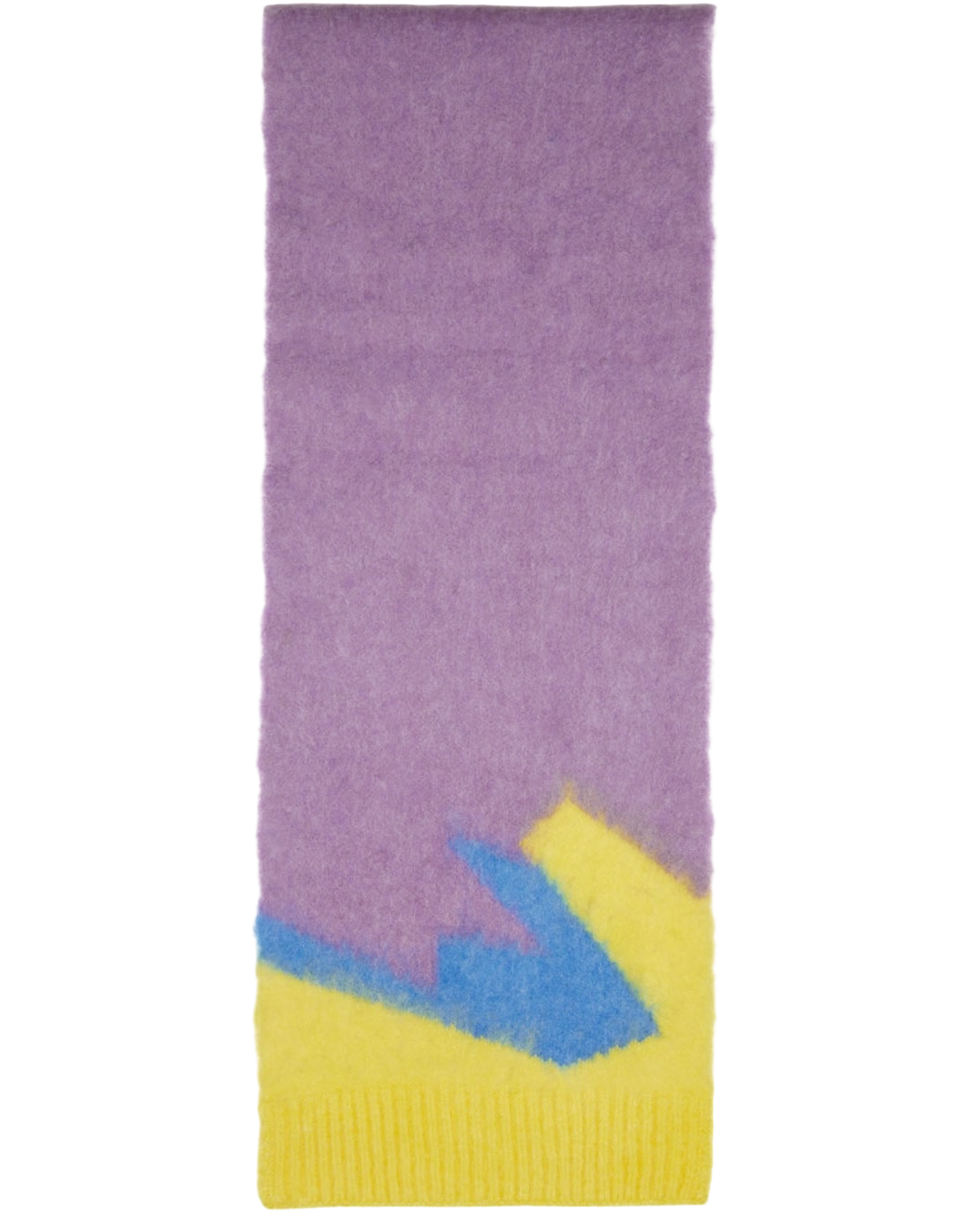 Loewe Multicolored Intarsia Pattern Scarf
