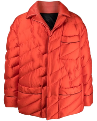 Fendi AW21 Puffer Blouson Jacket in Bitter