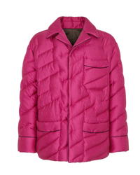 Fendi AW 21 Puffer Blouson Jacket in Azalea