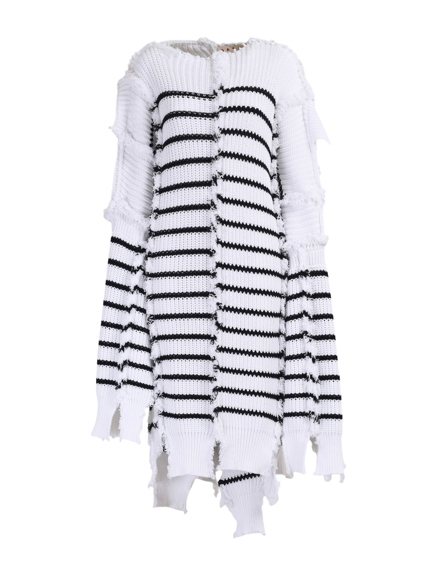 Marni Breton Stripes Cotton Cape