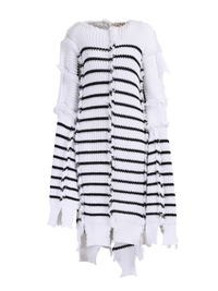 Marni Breton Stripes Cotton Cape