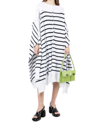 Marni Breton Stripes Cotton Cape