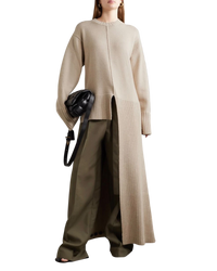 Peter Do FW21 Beige Convertible Cape Sweater