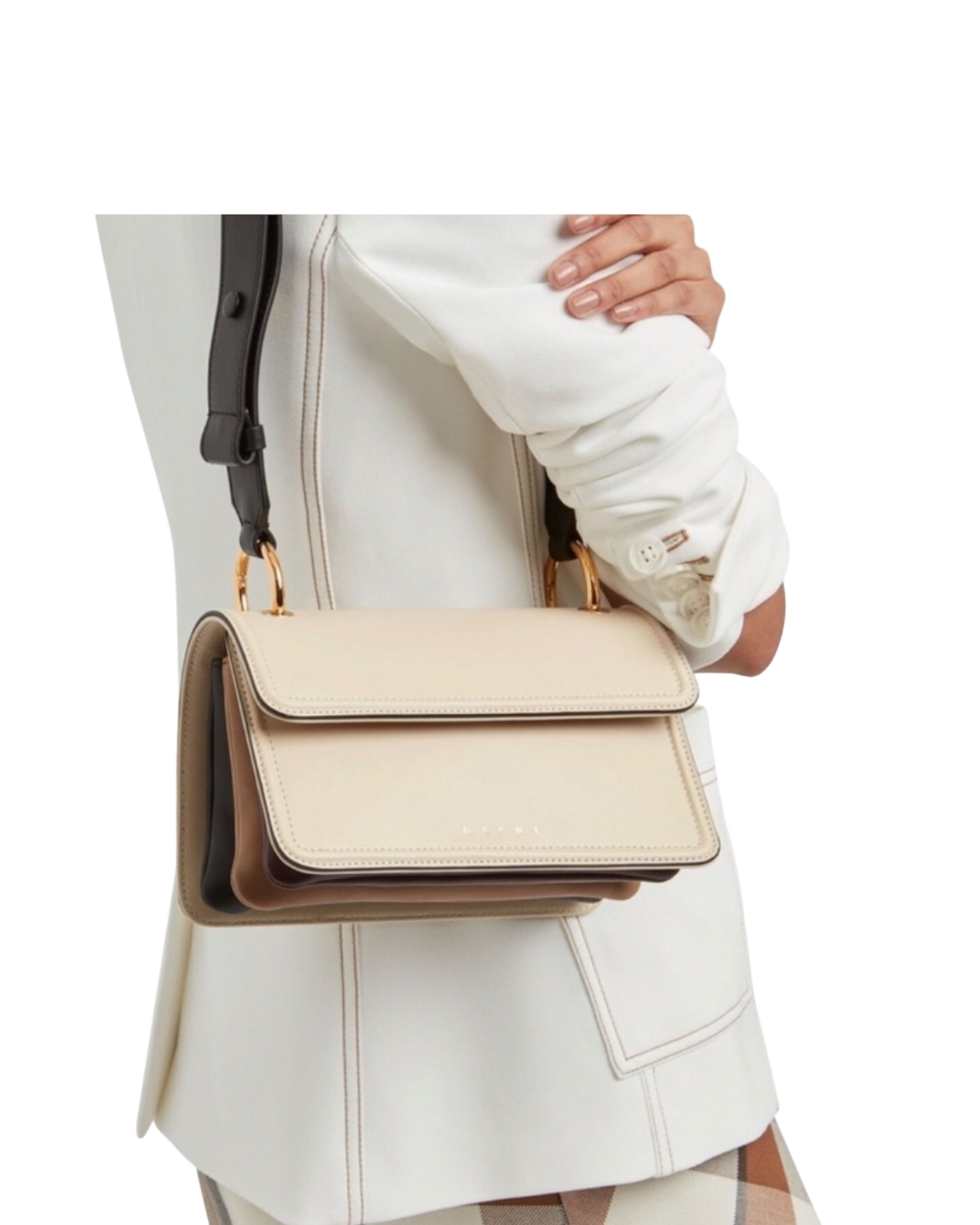 Marni New Beat Colorblocked Accordion Bag