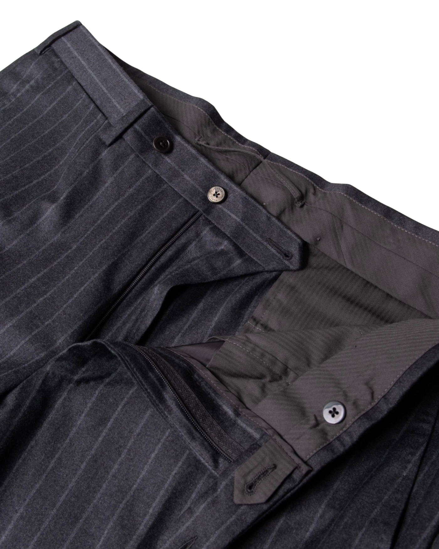 Ermenegildo Zegna Grey Pinstripe Cashmere & Wool Suit
