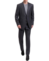 Ermenegildo Zegna Grey Pinstripe Cashmere & Wool Suit