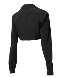Jacquemus La Chemisa Terra Cropped Rolled Shirt