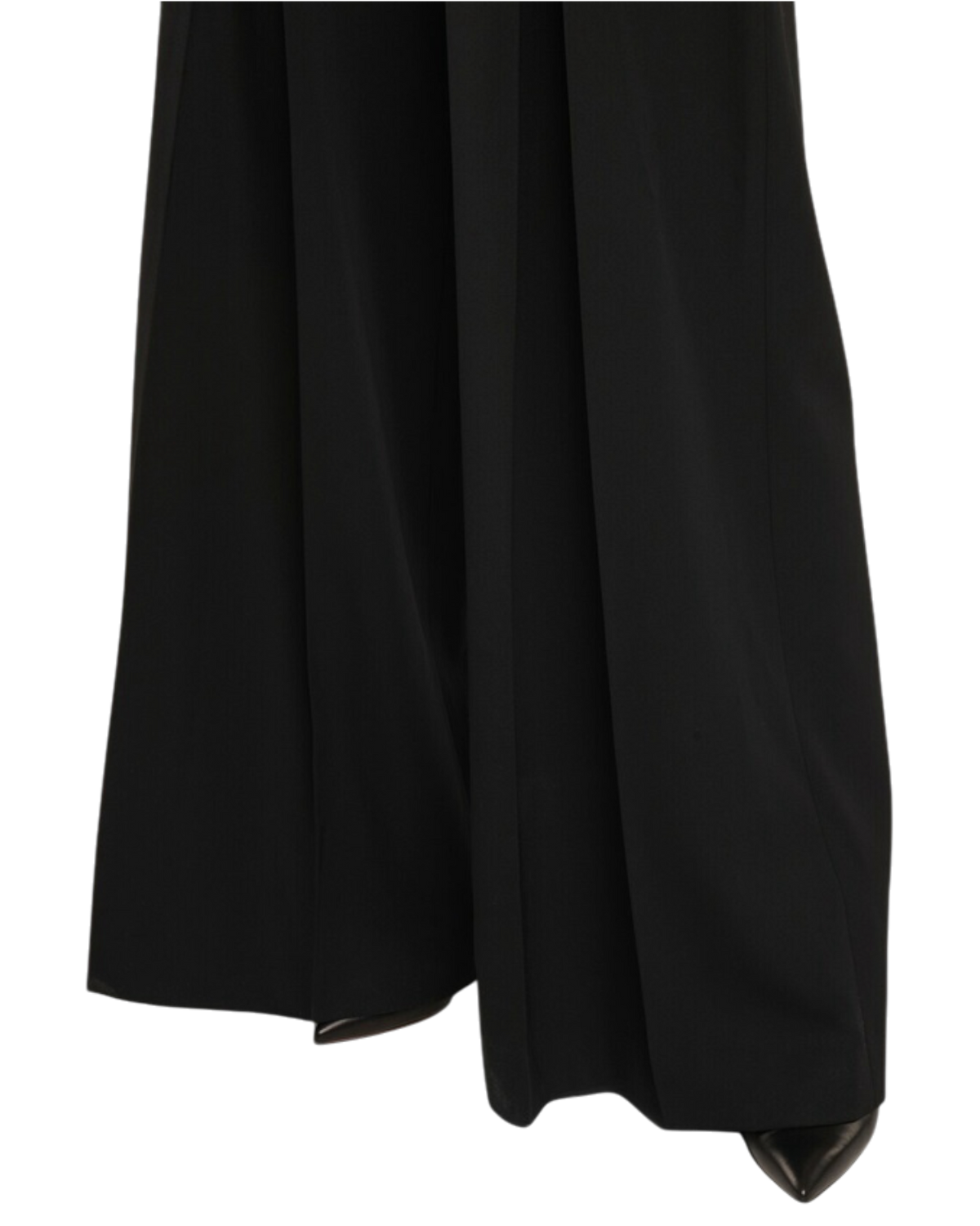 Alaïa Wide-leg Grain De Poudre Trousers — Black, S [US4/FR6]