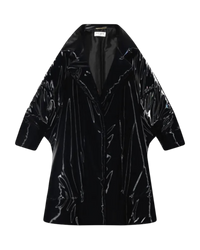 Saint Laurent Lacquered Effect Oversized Jacket