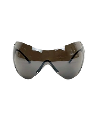 Dior Ski 1 Shield Sunglasses — Black, White Logo