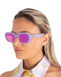 Gucci GG1535S Violet Mirrored Marmont Sunglasses