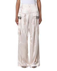 Fendi Buckled Satin Cargo Pants