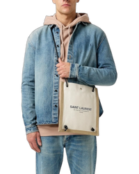 Saint Laurent Université Flat Bag in Linen