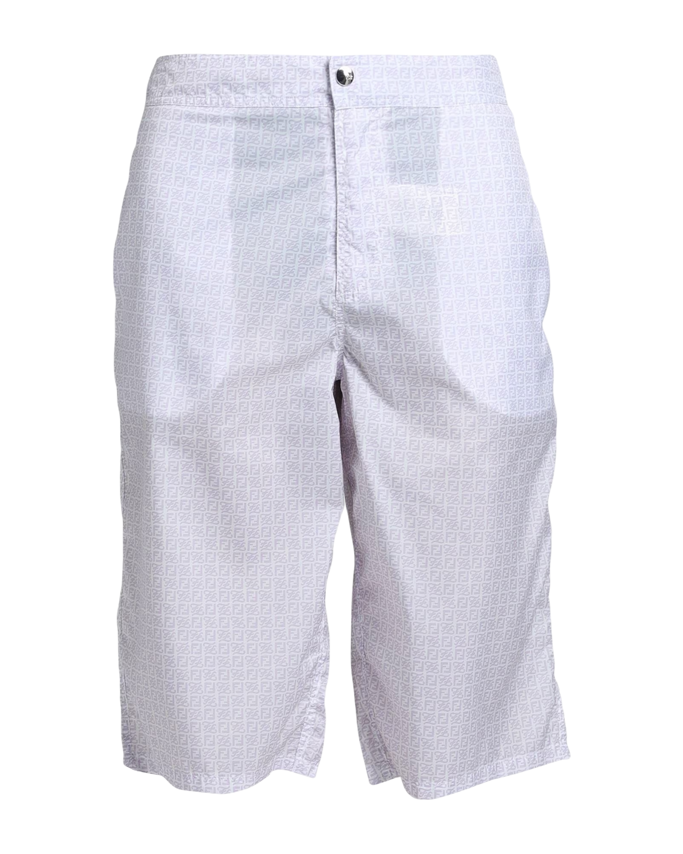 Fendi Roma Brown & White FF Logo Swim Shorts