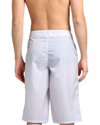 Fendi Roma Brown & White FF Logo Swim Shorts