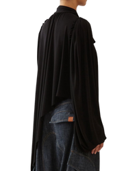 Loewe Asymmetric Bow-Tie Crepe Blouse