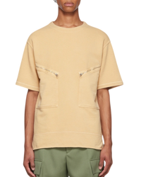 Jil Sander Zipped Patch Pocket Crewneck Shirt
