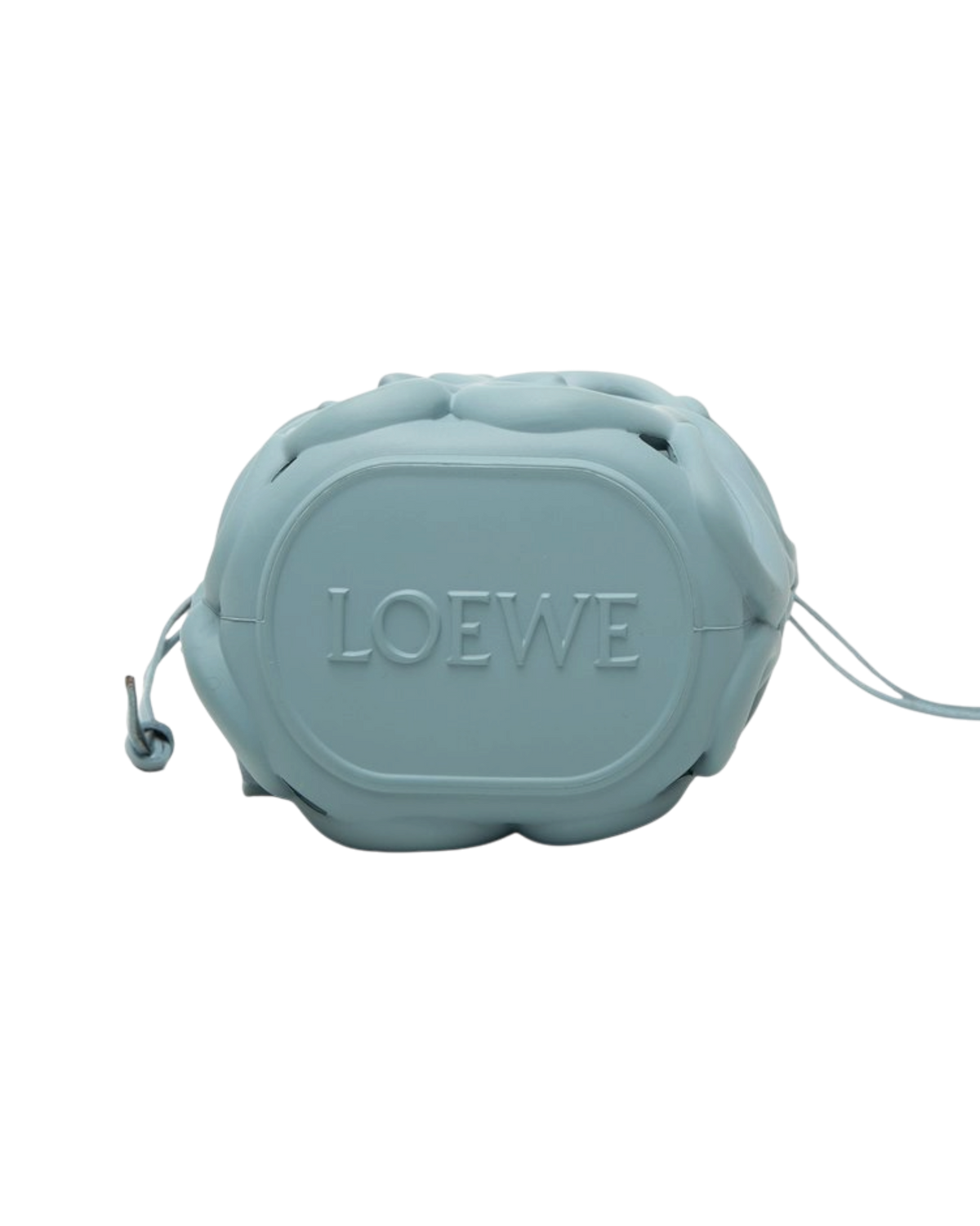 Loewe Anagram Inflated Cutout Bucket Bag — Light Blue