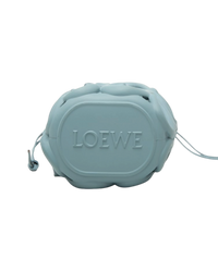 Loewe Anagram Inflated Cutout Bucket Bag — Light Blue