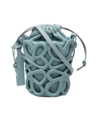 Loewe Anagram Inflated Cutout Bucket Bag — Light Blue