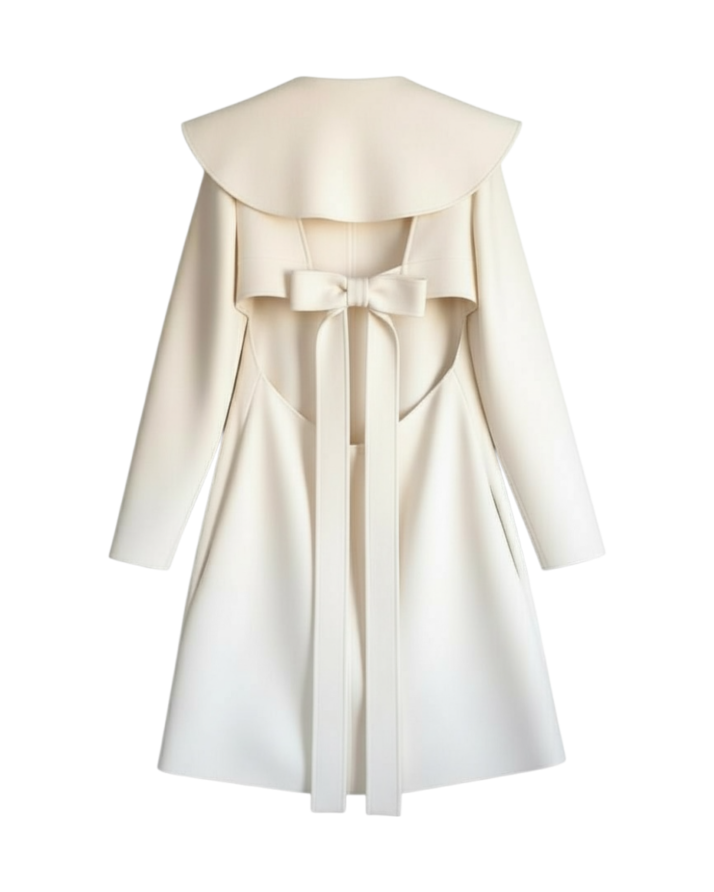 Valentino Ruffle Collar Sheath Dress