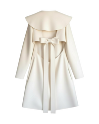 Valentino Ruffle Collar Sheath Dress